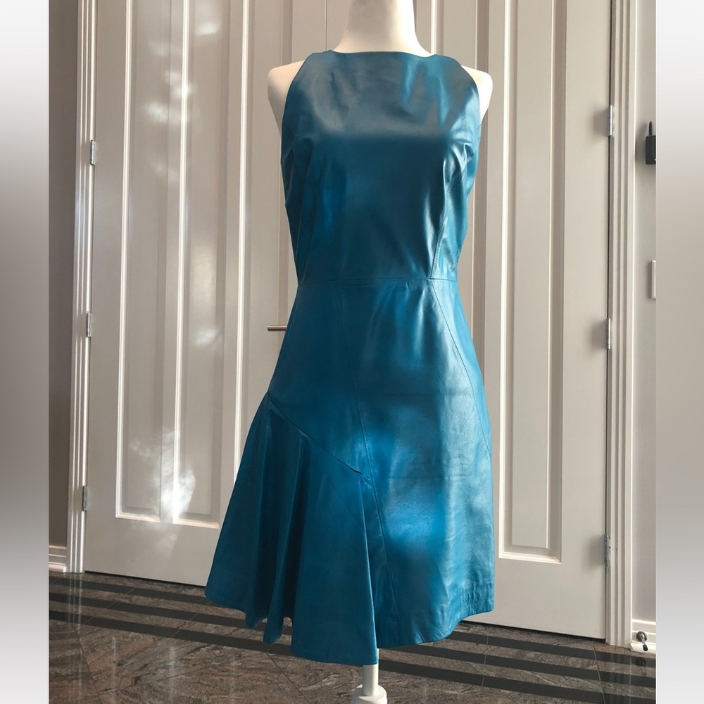 Milly Genuine Leather fully lined dress sz 2